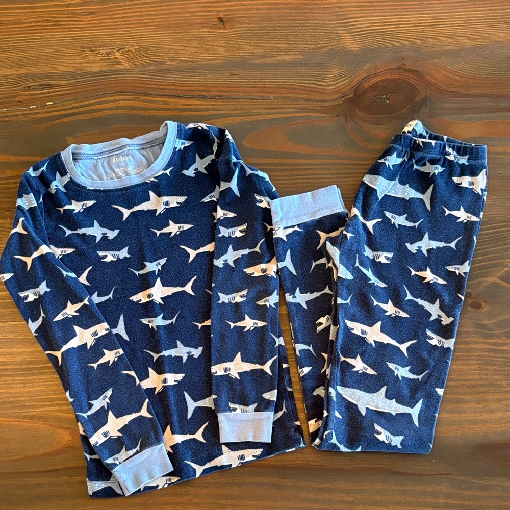 Hatley Shark Pajamas. Size 12.